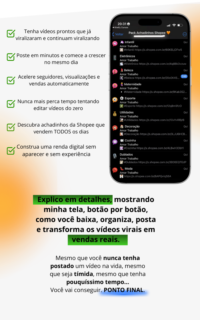 Pack Achadinhos Virais - seção 2